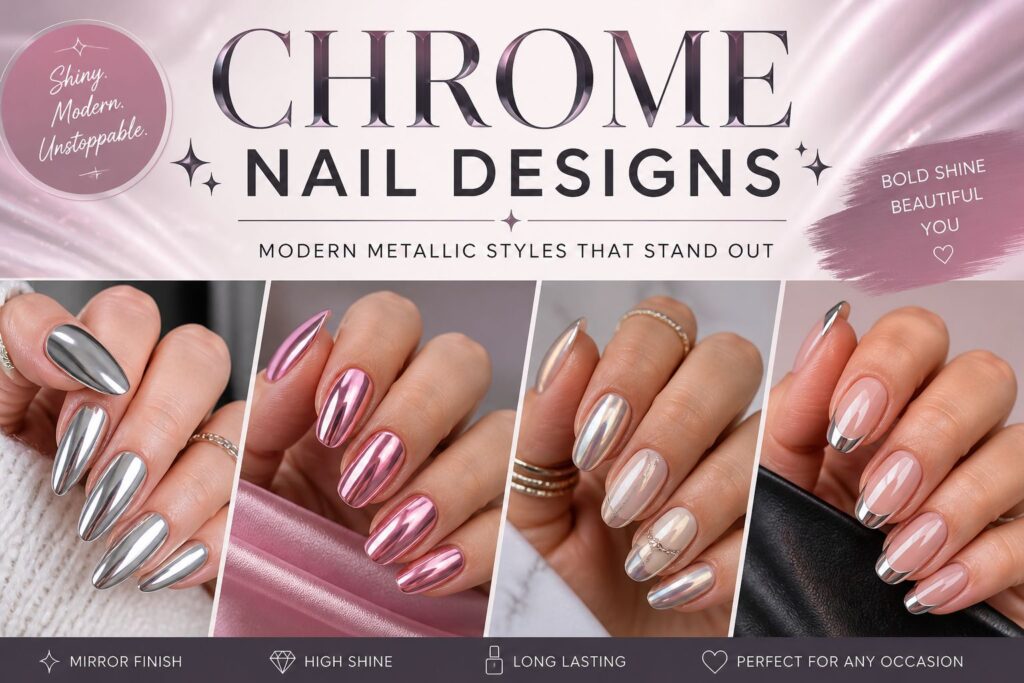 Chrome Nail Designs: Modern Metallic Styles That Stand Out