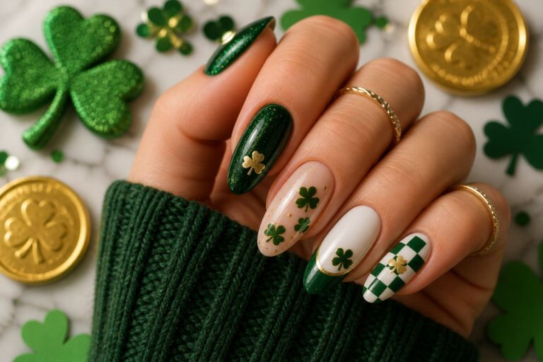 St. Patrick's Day Nail Ideas - Best Green Designs & Lucky Nail Art